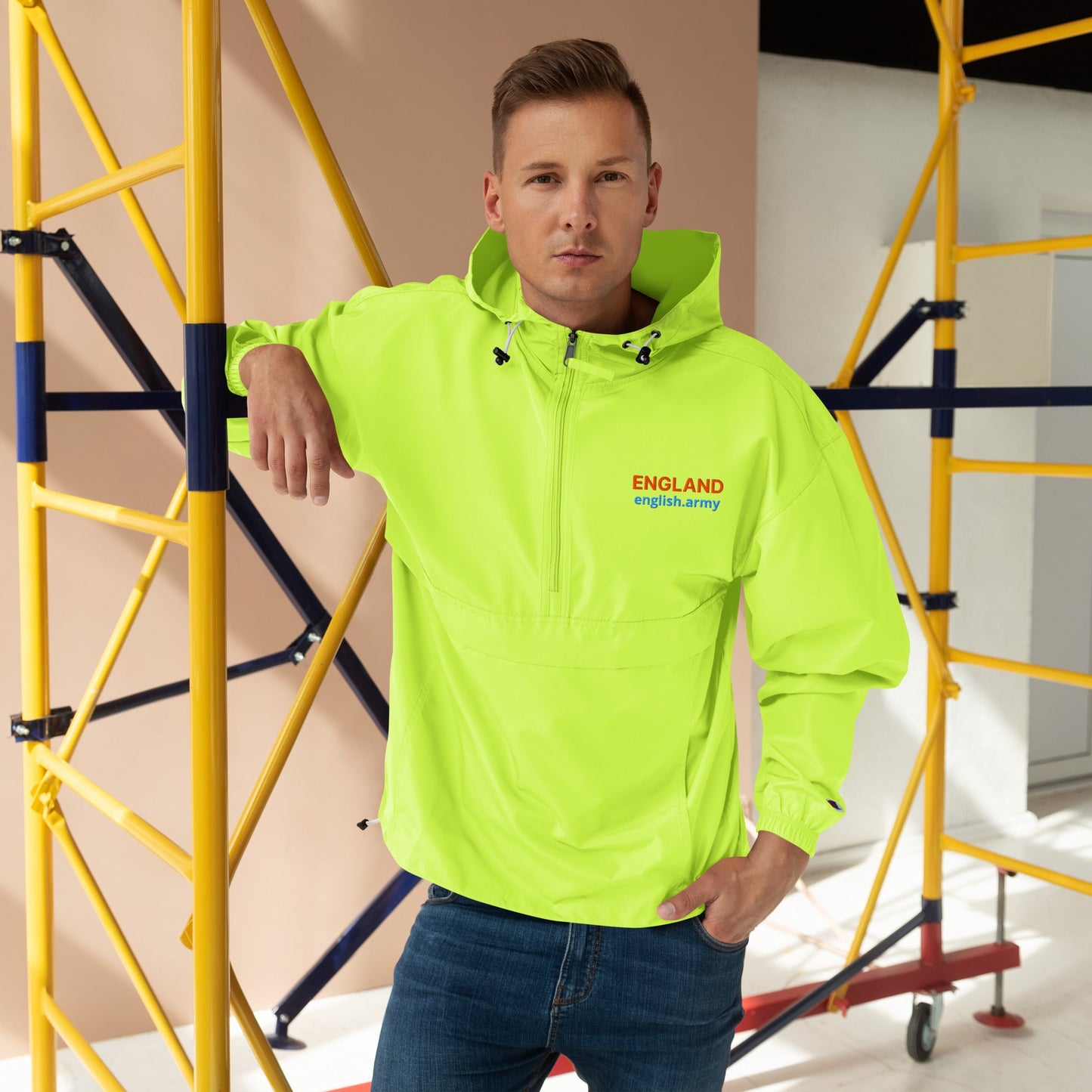 ENGLAND - Embroidered Champion Packable Jacket