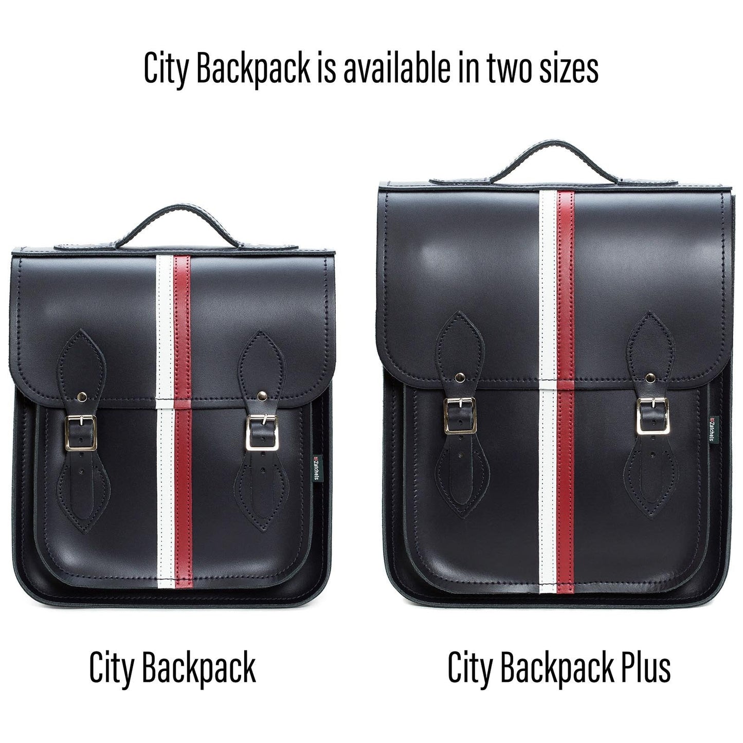 Crafted from luxurious Scottish leather, this Navy Blue City Backpack features durable nickel buckles and a spacious interior, perfect for stylish city explorations.
