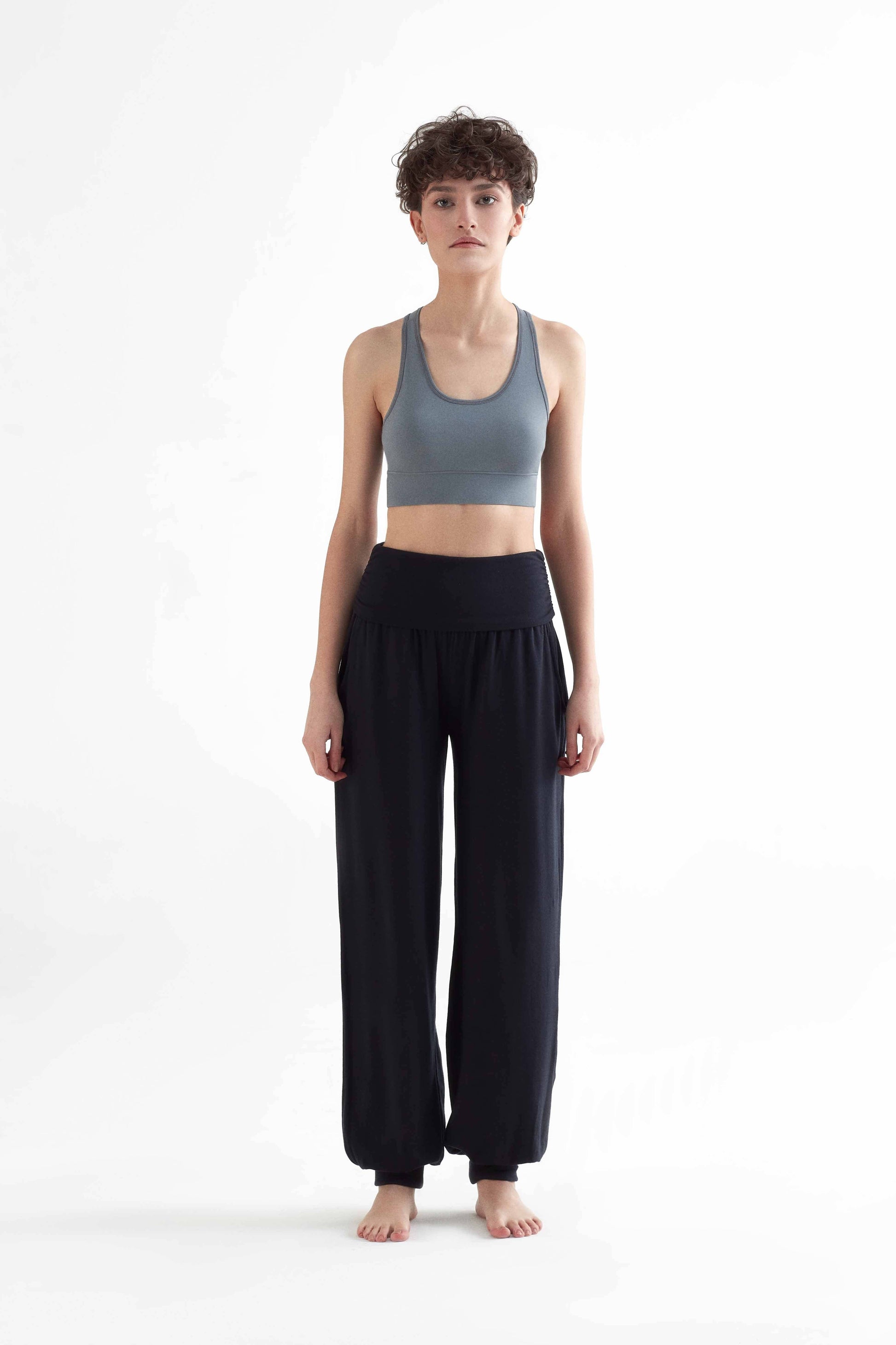 Premium Eco-Friendly Women's Sports Bra with a smooth texture and eco-conscious construction, ideal for an active lifestyle.