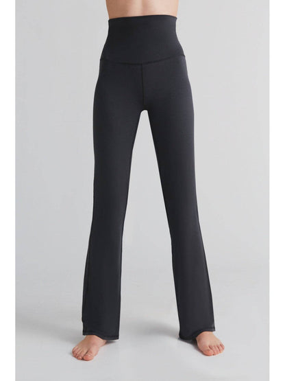 Elegant Luxury Tencel Flared Leggings for Women showcasing soft stretchy fabric and high waistband, perfect for comfort and style.