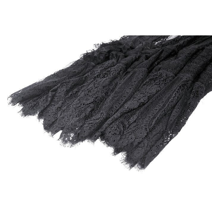 The Kelilah Lace Hi-Low Dress displayed flat, capturing its exquisite craftsmanship and elegance.