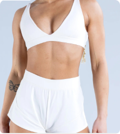 Sophisticated Dropsure sports bra, offering a seamless fit and breathable design ideal for yoga and gym workouts.