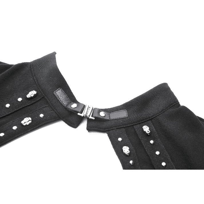 Back view of the Dark In Love Seraphine Black Lace Top, featuring the chic zip closure and flattering tailored seams.