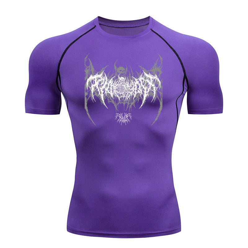 Stylish green compression shirt featuring unique graphics, ideal for athletes seeking luxury.