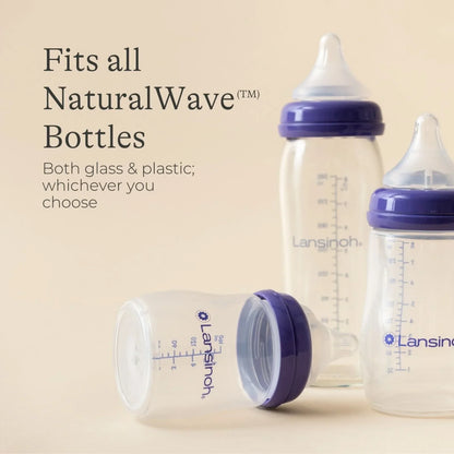 Lansinoh NaturalWave Medium Flow Teats Pack of 2