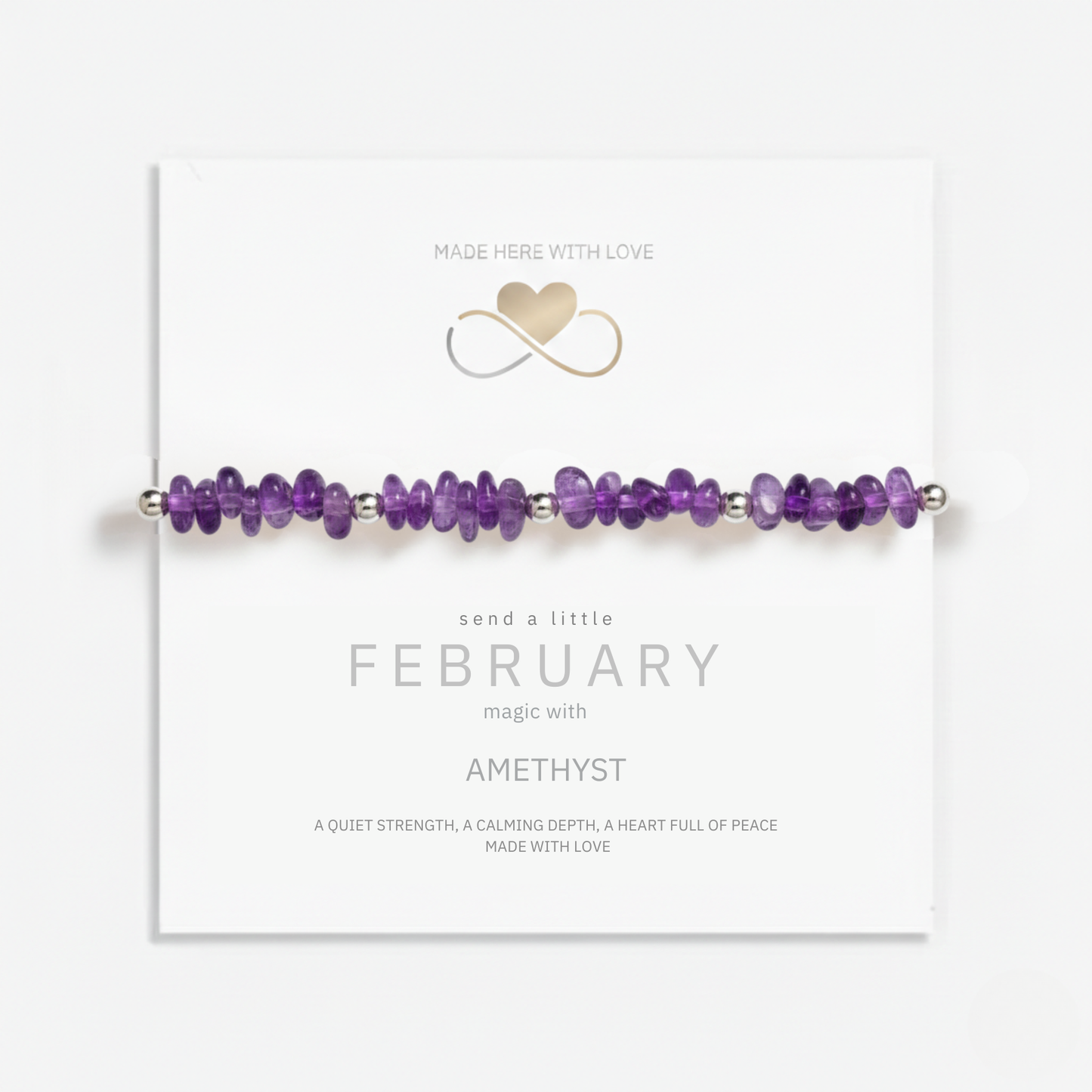 Amethyst Crystal Bracelet