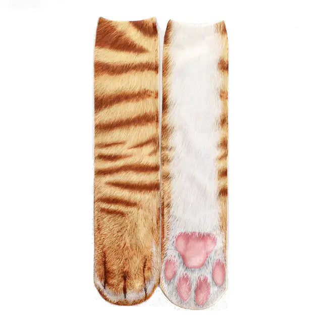 LWomen's Novelty Printed Animal legs Long Funny Socks Cosplay Halloween