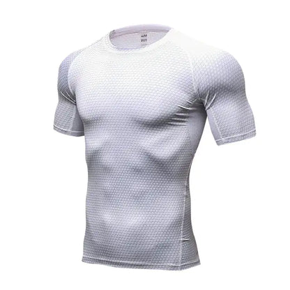 Close-up of advanced fabric technology in Dazzling Dreams Studio's Compression Shirt, ensuring maximum mobility and comfort during intense workouts.