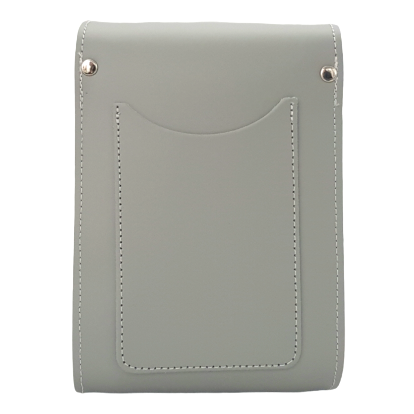 Compact crossbody phone bag with adjustable strap in ghost grey, perfect for festivals and casual outings.