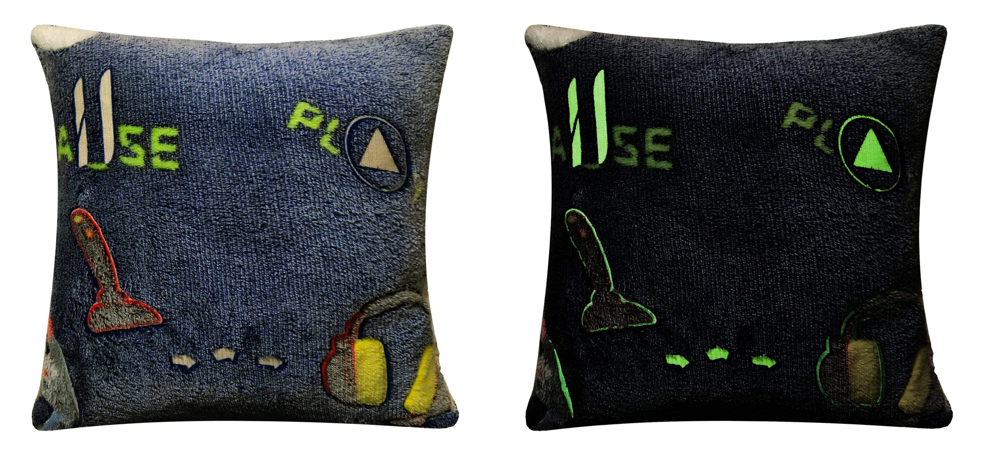 Luxurious Glow In The Dark Teddy Fleece Duvet Set for Kids, featuring a beautiful slate colour that radiates warmth and charm, perfect for creating a magical bedtime experience.