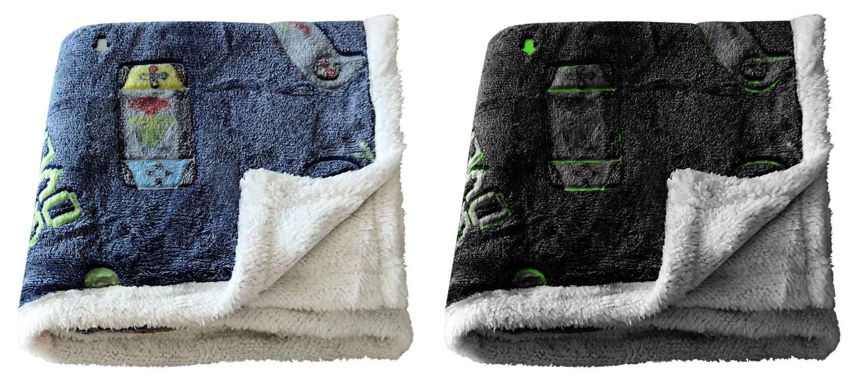 Beautifully arranged Glow In The Dark Teddy Duvet Set for kids, featuring dual textures that enhance bedtime magic and warmth, suitable for stylish children's interiors.