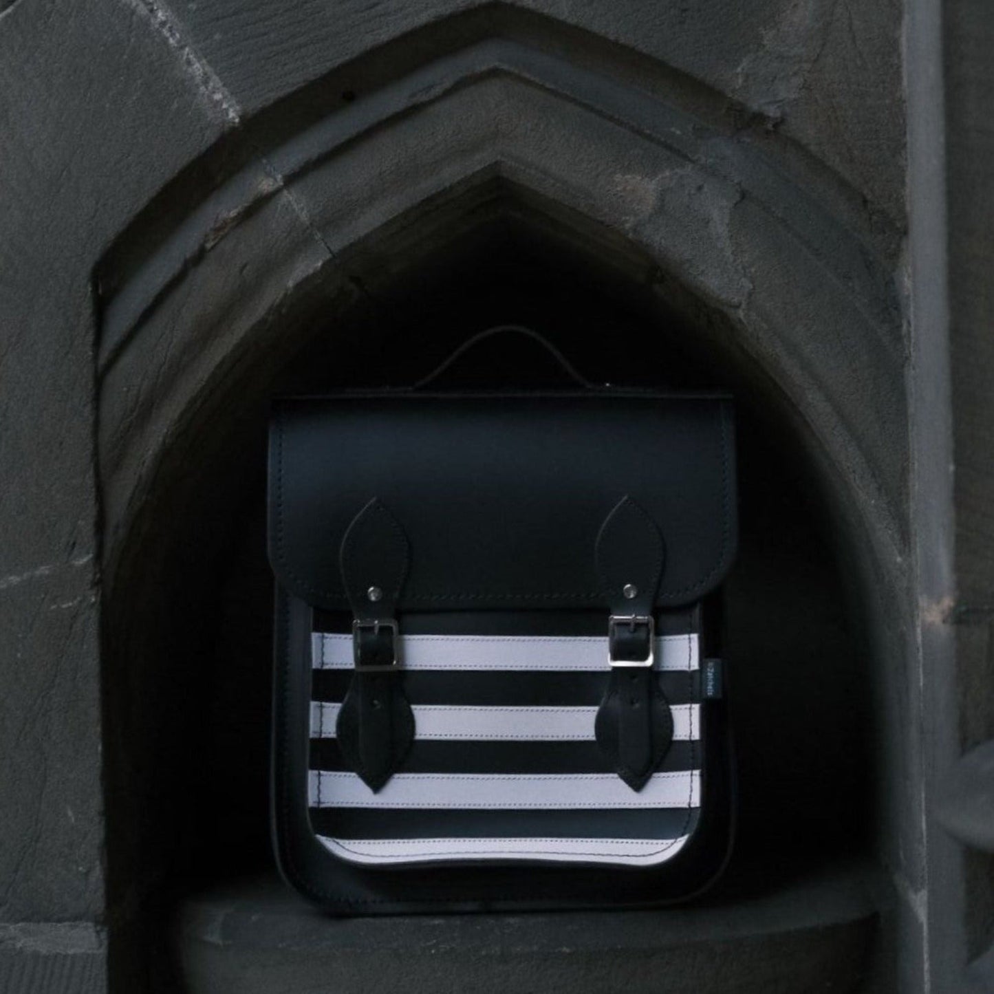 Personalization option for the Handmade Gothic Leather City Backpack, showcasing custom engraving features for a unique touch.
