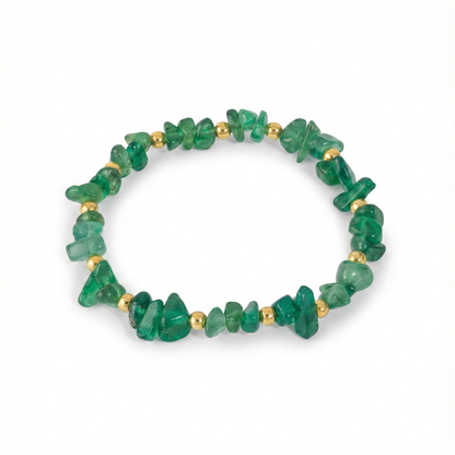 Green Agate Gemstone Bracelet