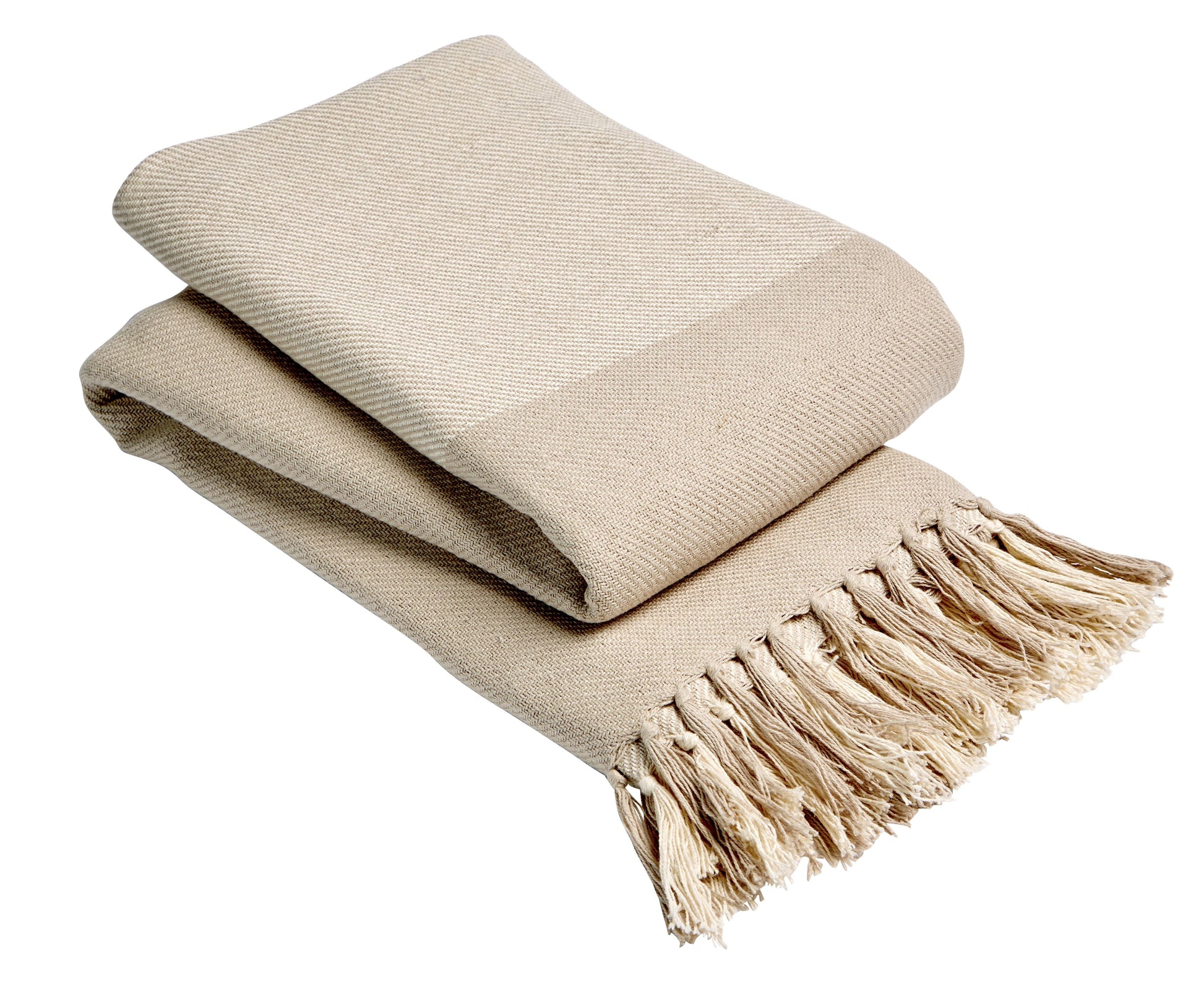 Versatile handwoven pure Indian cotton throw blanket in multiple sizes, designed for sophistication and comfort, perfect for enhancing any home decor.