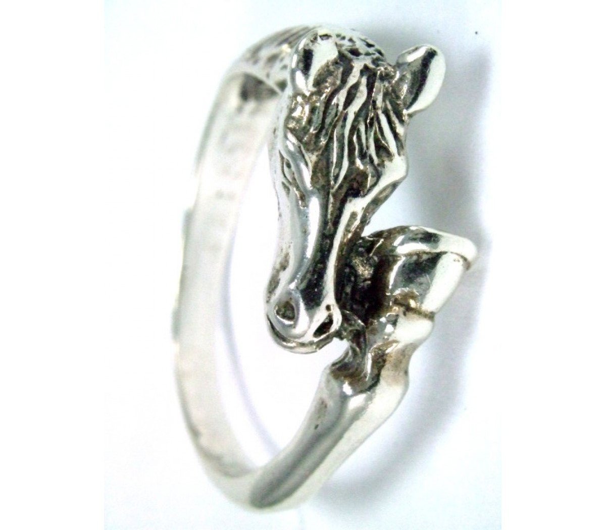 925 Silver Horse Head & Hoof Ring – Equestrian Gift for Him or Her