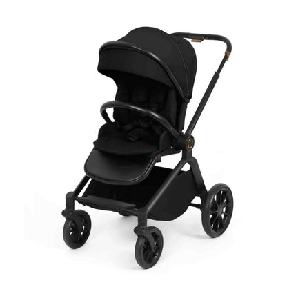 Ickle Bubba Altima Travel System with i-Size Stratus Car Seat & ISOFIX Base 12 pcs - Black