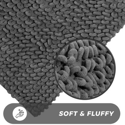 OLIVIA ROCCO Jumbo Loop Bath Mat displayed in a luxurious bathroom setting, highlighting its plush comfort and functionality for an indulgent post-bath experience.