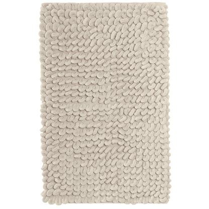 Large OLIVIA ROCCO Jumbo Loop Bath Mat in natural tones, delivering safety and luxury with its plush, water-absorbent fabric and non-slip backing.