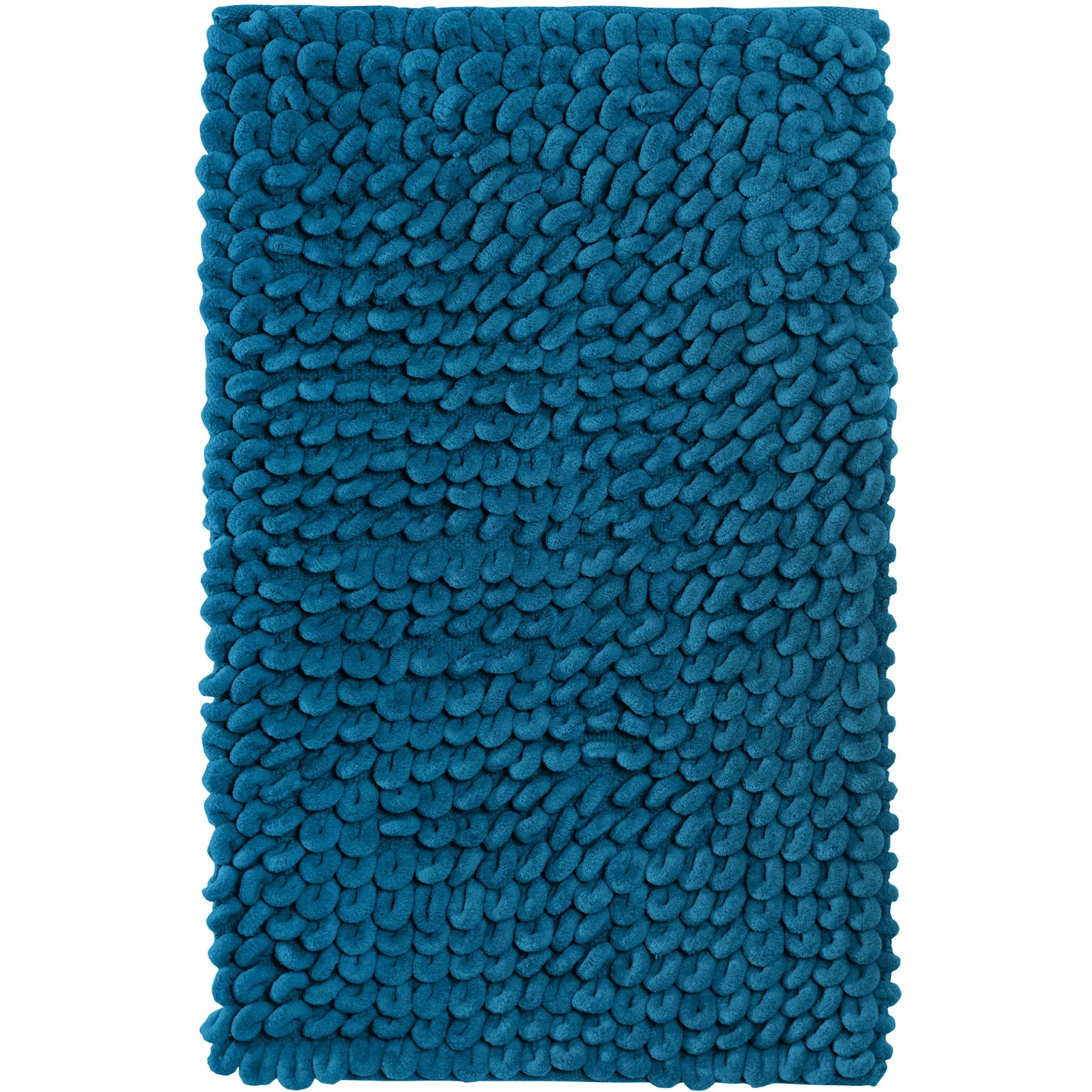 Teal Jumbo Loop Bath Mat from OLIVIA ROCCO, offering a blend of plush softness and contemporary design, perfect for enhancing any bathroom ambiance.