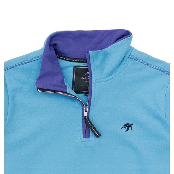 Detailed size guide for ladies' West Coast sweatshirt, showcasing available sizes 8 to 18 with precise measurements in a chic layout.