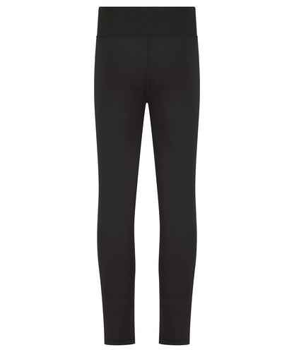 Fashionable kids' high-waisted leggings perfect for sports, combining eco-friendly design with a chic look and practical features.