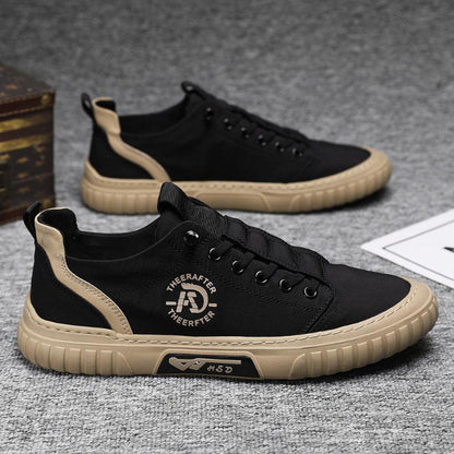 Elegant men's canvas flat shoes in a range of colours - Premium casual footwear at Glooosy Store.