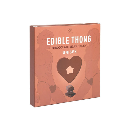 Edible Chocolate Flavoured Jelly Thong - A luxurious and unconventional lingerie piece for sweet seduction, combining taste and pleasure for a unique intimate experience.