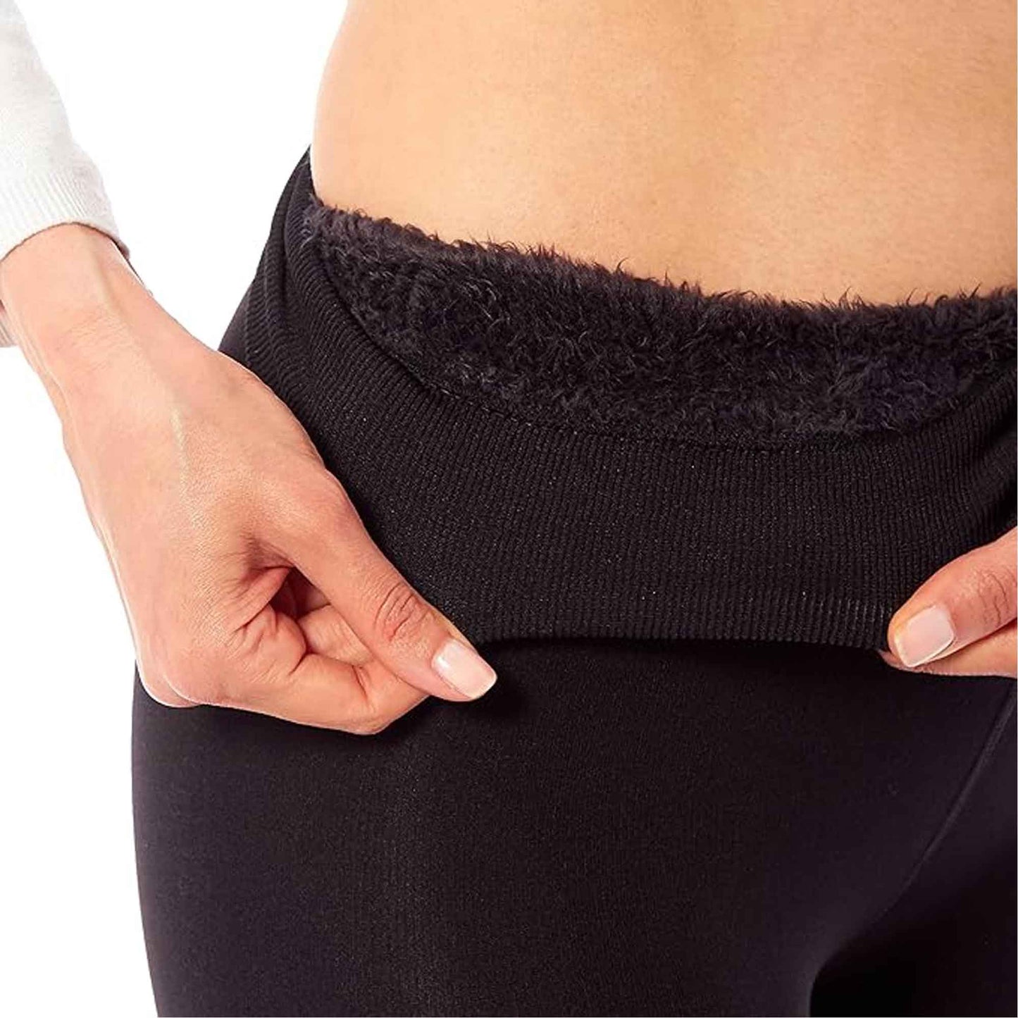 Pack of 2 Womens Ultra Thermal Brushed Black Leggings 140 Denier Warm Stretchy Comfortable Fit Stylish Winter Wear by Heatwave Thermalwear