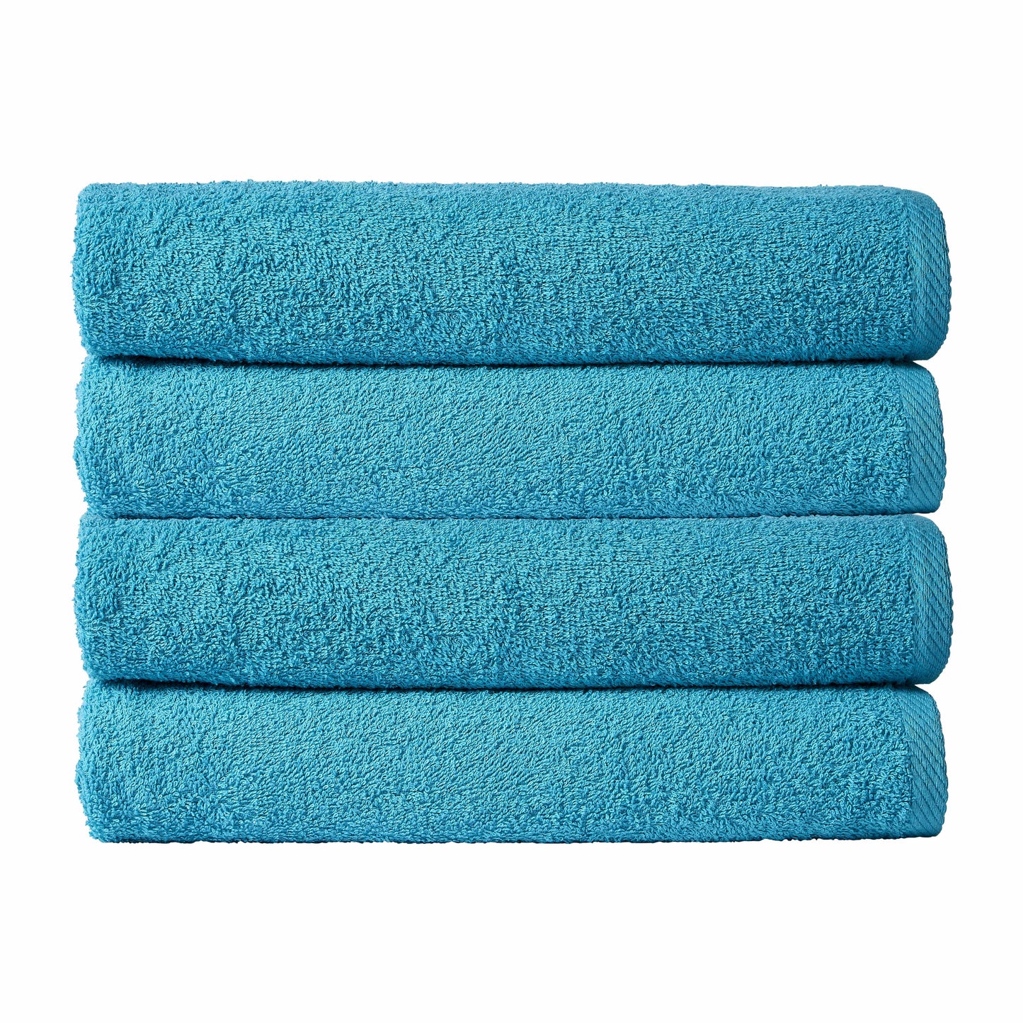 Luxurious pack of 4 large quick-drying lightweight cotton bath sheets, measuring 80x140cm, in vibrant elegant colours, designed for ultimate comfort and convenience.