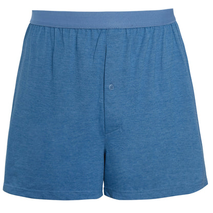 Pack of 6 men’s boxer shorts loose fit cotton blend jerse...