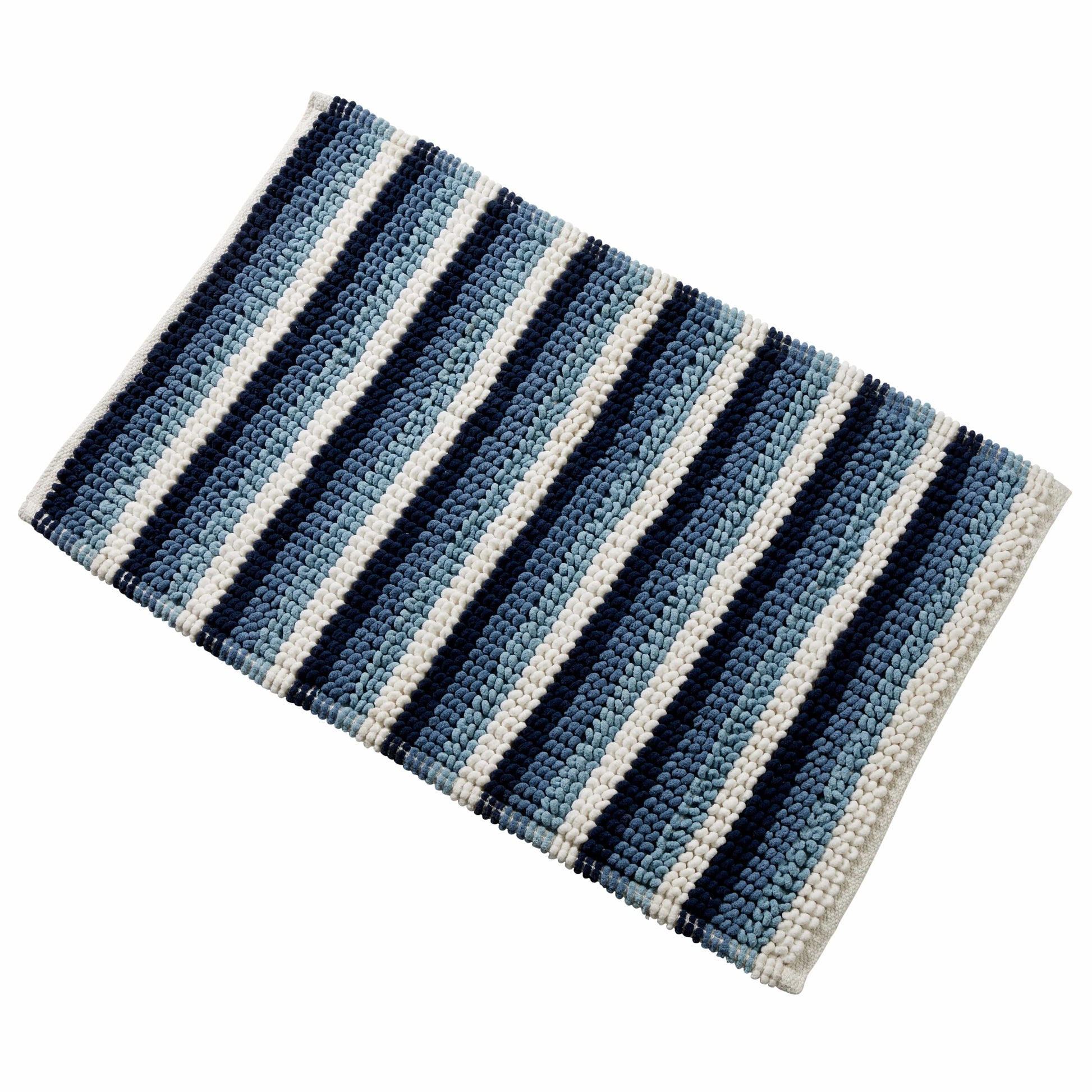 Luxurious Padstow Stripe Bathmat in elegant stripe design, super soft and highly absorbent, ideal for enhancing the comfort of your bathroom.