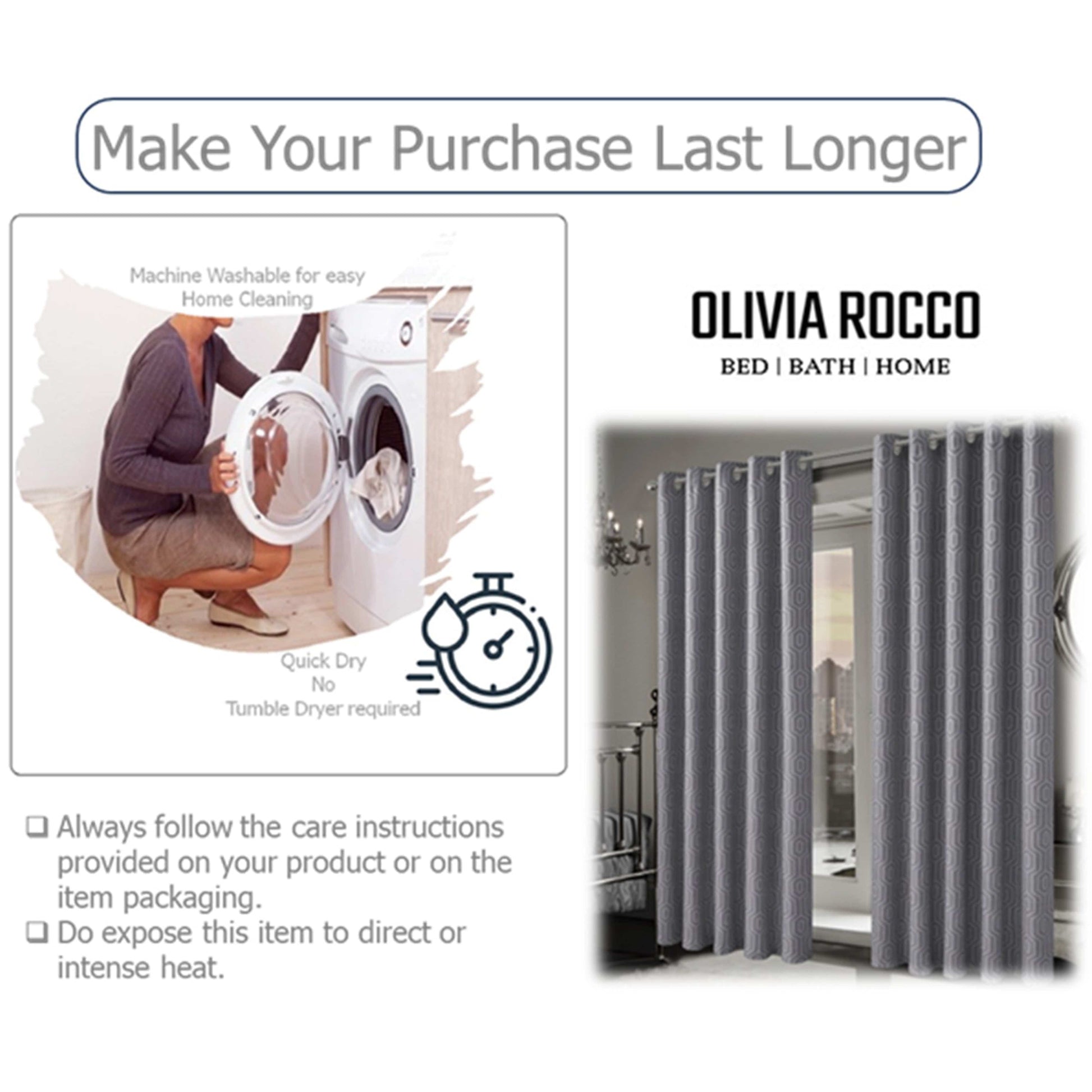 Stylishly designed Paris Eyelet Jacquard Curtain with eyelet header, easy to install, positioned beautifully in a modern living space.