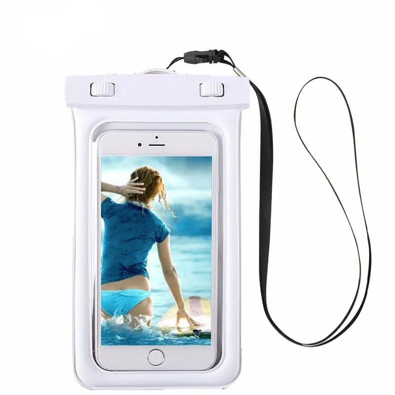 Elegant unisex PVC bag, perfect for swimming, showcased in a vibrant solid colour and waterproof material.