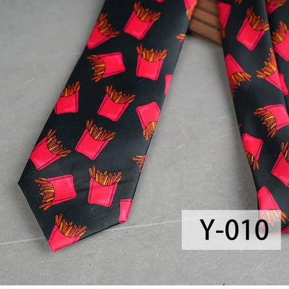 Men's luxury casual tie crafted from premium polyester yarn featuring a sophisticated geometric plant arrow design, ideal for all seasons.