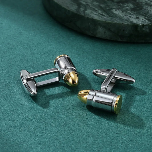 Elegant geometric cufflinks made of high-quality 304 stainless steel, featuring a modern classic design, perfect for anniversaries and business attire. Unisex, stylish accessory for distinguished gentlemen and women.