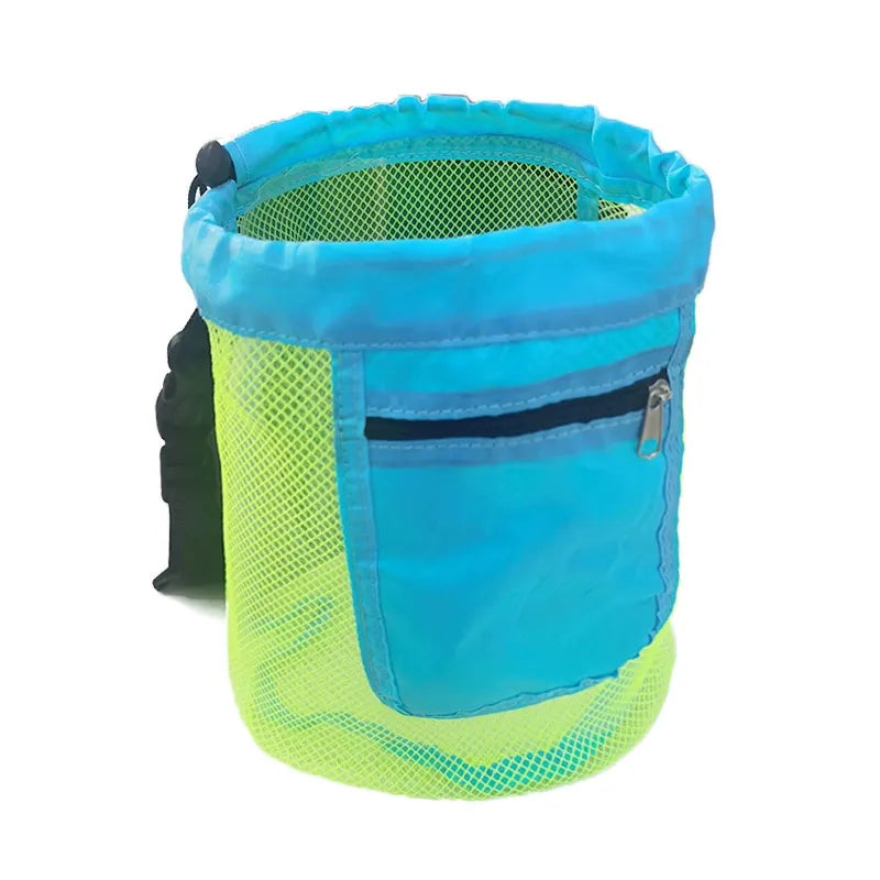 Premium quality beach storage bag made from nylon, designed in a luxurious solid colour for an elegant vacation.
