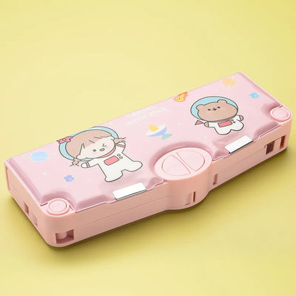 Luxurious plastic pencil case with a modern aesthetic, designed for high functionality and style for students of all ages.