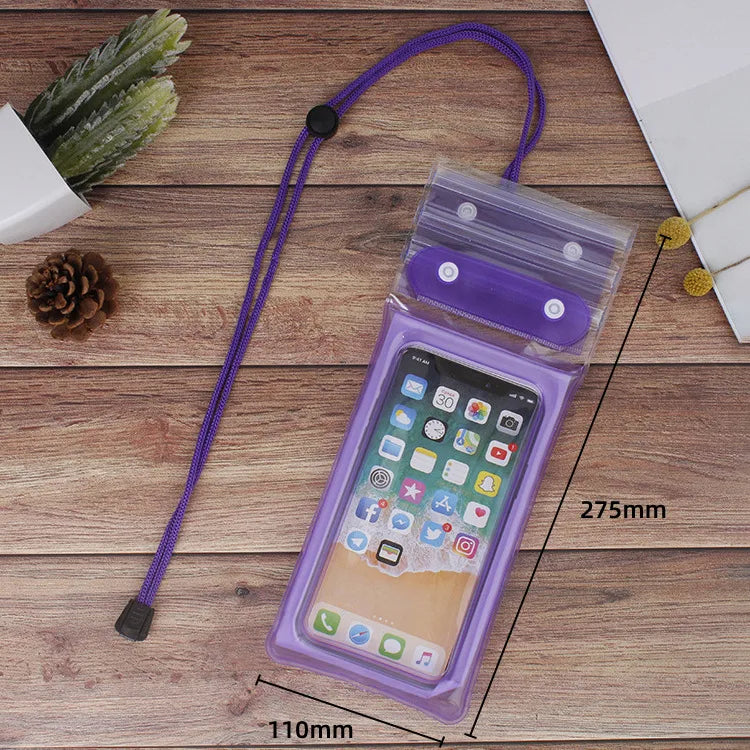 Elegant waterproof TPU bag for swimming, featuring a sleek and stylish unisex solid colour design, weighing only 70g.