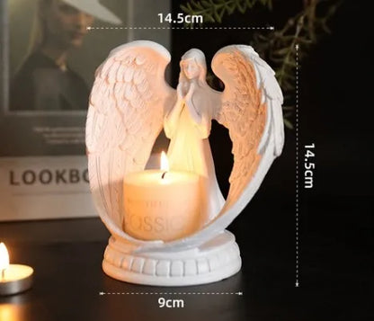 Christmas Vintage Style Simple Style Angel Resin candlestick