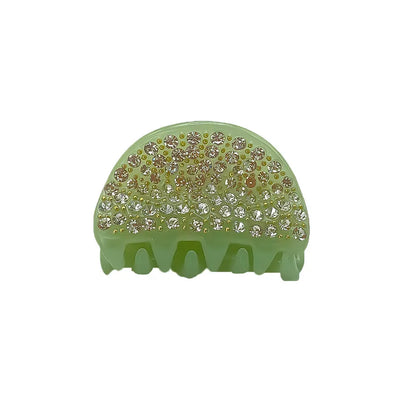 Elegant Full Diamond Acetate Hair Clip  Style Vintage Versatile Tail Hair Accessories For Women