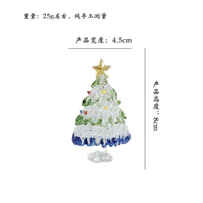 Charming frosted glass Christmas tree decoration set against an opulent background, ideal for elevating holiday celebrations in style.