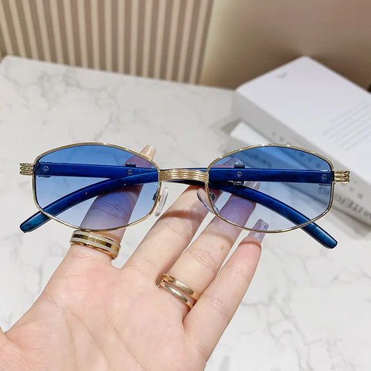 Luxury women's geometric polygon sunglasses with full frame design, ideal for travel and fishing, showcasing a stylish basic look.