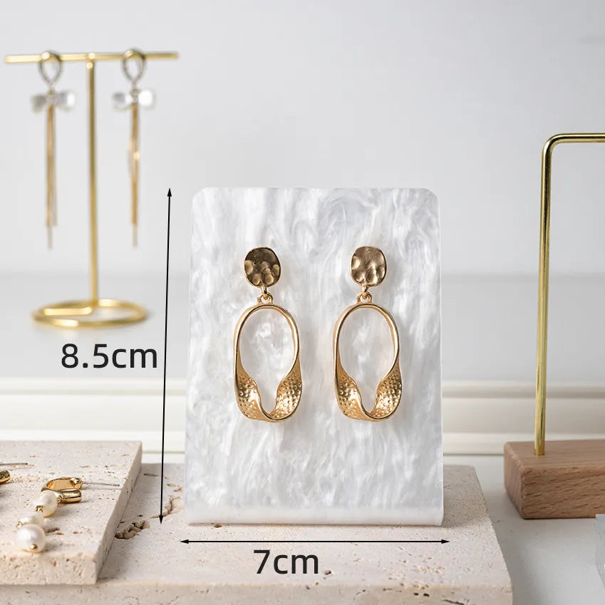Acrylic Earring Display Stand Cloud Pattern Jewelry Storage Organizer Nordic Style Photo Prop For Ear Studs And Hoops
