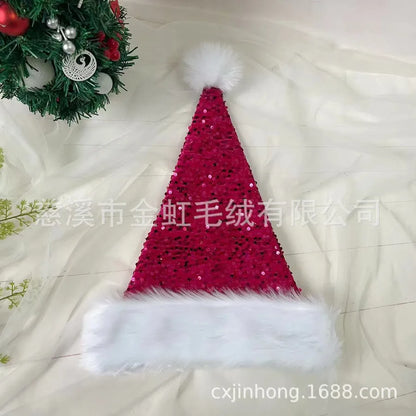 Chic nonwoven Christmas hat in rich colour blocks, designed for those who appreciate luxury and sophistication in festive attire.