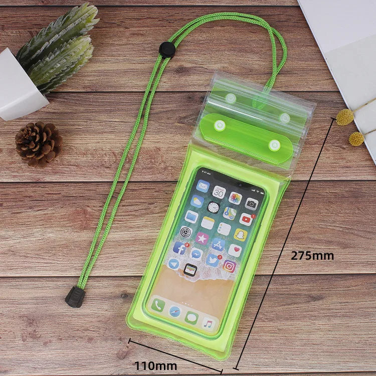 Lightweight waterproof TPU bag for swimming, highlighting its casual style and durable material, perfect for unisex use.