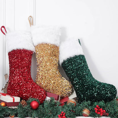 Deluxe indoor Christmas socks showcasing unique designs, perfect for creating a joyful atmosphere during holiday gatherings.