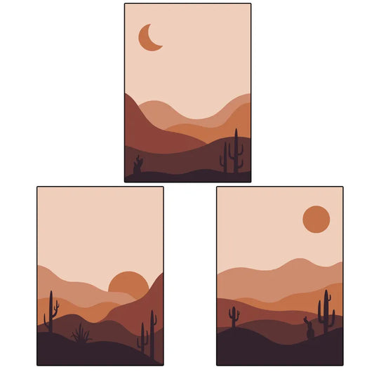 Chic white and yellow decorative tapestry showcasing a serene landscape, crafted from premium polyester, perfect for stylish interior design.