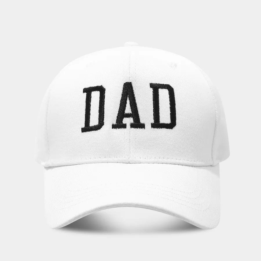 Unisex elegant letter embroidery baseball cap with curved eaves, perfect for all seasons, showcasing high-quality cotton material.