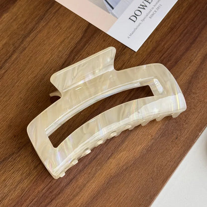 Large Size Hollow Arc Shaped Hair Claw Clip Design Sense Vinegar Acetate Universal Hair Accessories For Women Simple Style