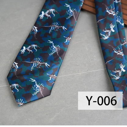 Sophisticated close-up of a stylish men's tie showcasing intricate plant-inspired geometric arrows, crafted from high-quality polyester yarn.